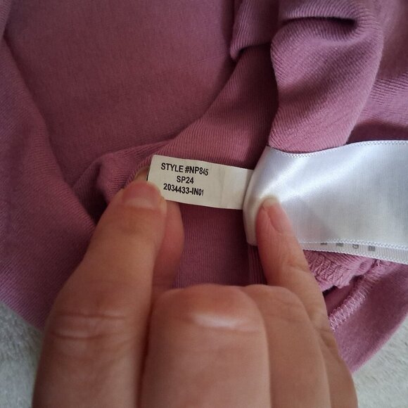 Madewell Women's Size Large Shaded Pink Raglan-Sleeve Baby Tee Shirt - Picture 6 of 9